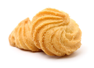 Cookies on white background