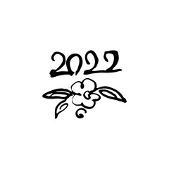 Hand lettering grunge card with textured handcrafted doodle letters in retro style