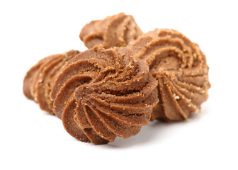 Cookies on white background