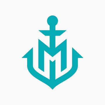 M letter with anchor logo