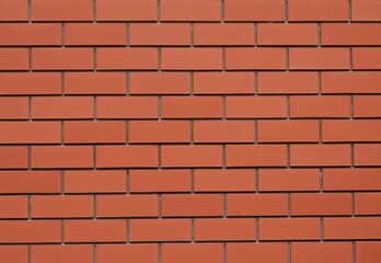 Rectangle brickwork texture. Red brick masonry background. Stonework pattern wallpaper