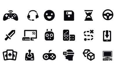  Game Icons vector design 