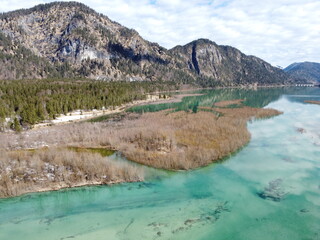 Isar , Walchensee und Sylvensteinsee Luftbilder