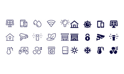  Smart Home Icons vector design 