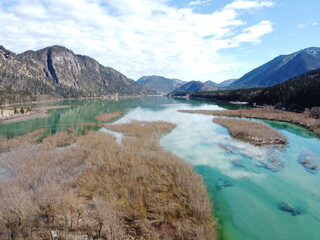 Isar , Walchensee und Sylvensteinsee Luftbilder