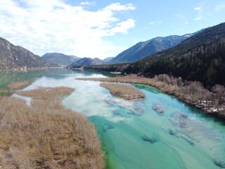 Isar , Walchensee und Sylvensteinsee Luftbilder