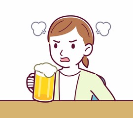 Young woman in a cardigan_ramen