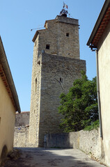 Fototapeta na wymiar Belfried in Malaucene, Provence
