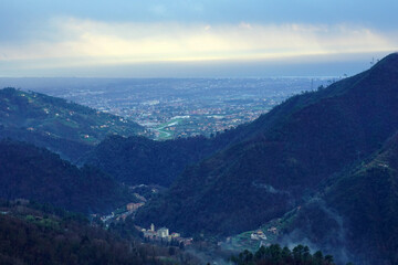 landscape form the hills in tuscany