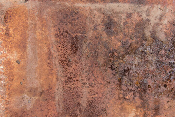 brown metal background texture, metal steel vintage plate with some old scratch, brown metal plate