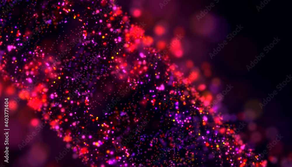 Poster abstract color art particle background