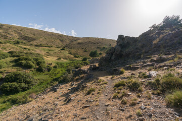 Fototapeta na wymiar mountainous landscape of Sierra Nevada in southern Spain