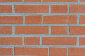 Macro close up of brick wall pattern with a few holes. Old real stone wall surface texture. Abstract Background