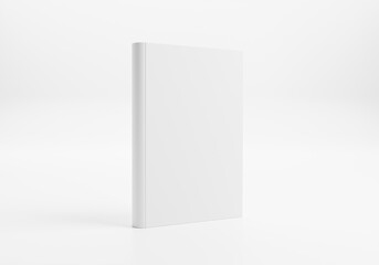 hardcover book with blank cover. 3d Render