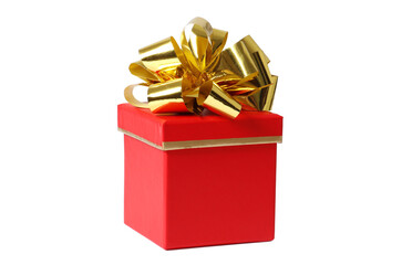 Beautiful gift box on white background