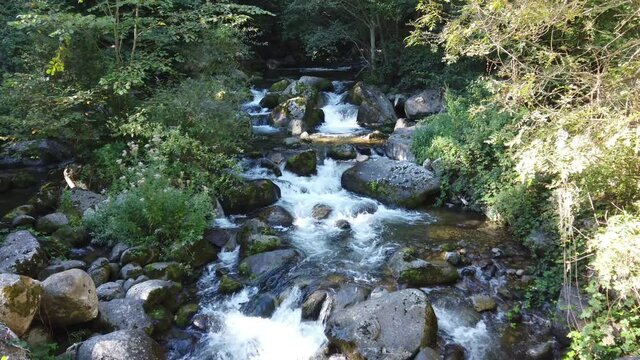 source de montagne et torrent et cascade