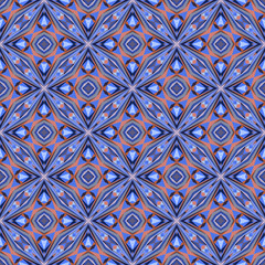 Geometric seamless pattern, ornament, abstract colorful background, fashion print, vector texture.