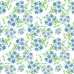 seamless pattern abstracts floral composition