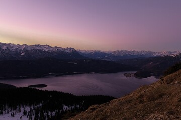 Alpenpanorama zum Sonnenaufgang