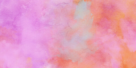 Watercolor Wallpaper Background Strong and Sunny Warm Red and Orange Tone
