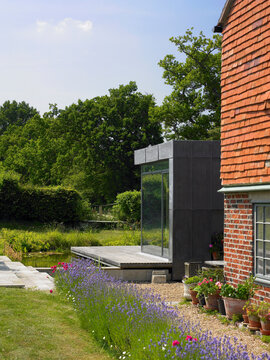 Red brick cottage with extension