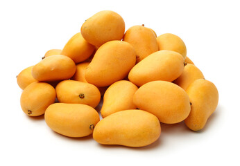 mangos on a white background 