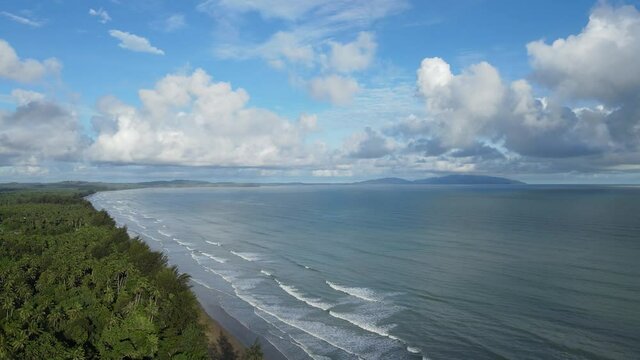The Sematan Beach and Coastline of the most southern part of Sarawak and Borneo Island