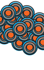 Abstract colorful geometric shape vector background.  Various shape vector illustration for commercial use 