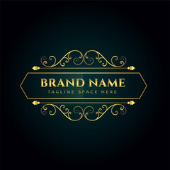 elegant ornamental logo concept design template