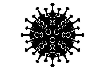 Icon Coronavirus, einfarbig