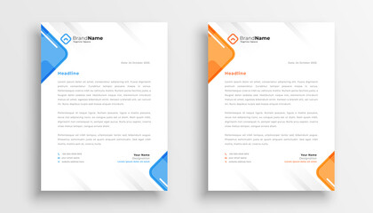 elegant letterhead design template for your business