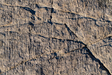 Extreme macro close up of surface Rock pattern. Stone texture and background. Rock Abstract Background