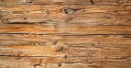 Old brown vintage rustic light dark wooden maple texture. 