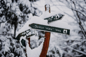 Thüringer Wanderschild - Doktor Wald Weg
