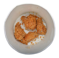 Basket with chicken wings