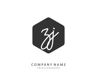 Z Initial letter handwriting and signature logo. A concept handwriting initial logo with template element.