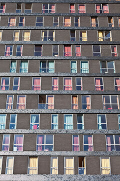 The fa�ade of a building,
