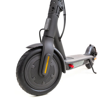 Electric Scooter isolated over white background. Modern transport symbol.