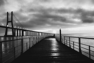 Fototapeta premium bridge over the river