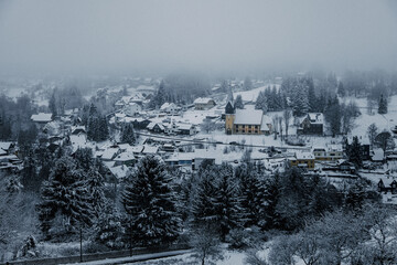 Thüringen | Stützerbach | Dorf im Schnee