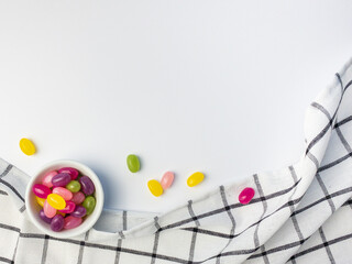 ジェリービーンズ白背景 