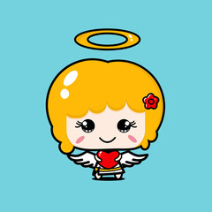 a angel cute character design
