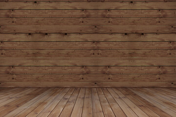 wooden floor and wall