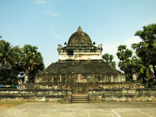 The That Makmo (That Pathoum) Stupa of Wat Visunnalat Temple in Luang Prabang, LAOS