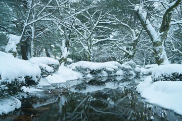 Great snow day in Kanazawa, 2021.