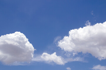 Naklejka na ściany i meble blue sky and White cloud nature