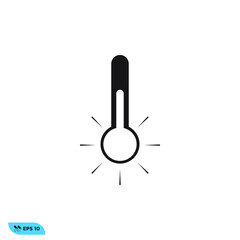 Icon vector graphic of Thermometer, good for template