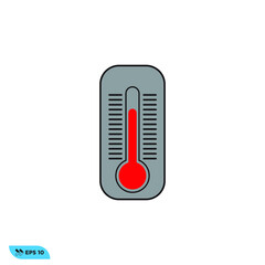 Icon vector graphic of Thermometer, good for template