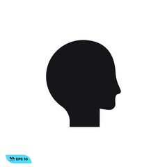 Icon vector graphic of  Head , good for template