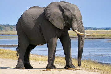 Fototapeta na wymiar African Elephant Mother